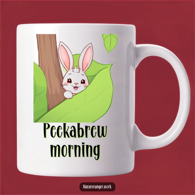 Funny Rabbit Leaf Mug: Cute Surprise and Perfect Gift for Nature Lovers