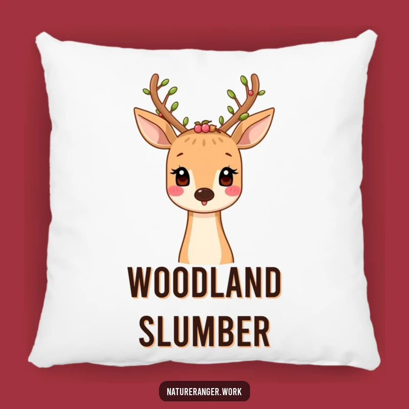Funny Deer Nature Pillow: Cozy Comfort with a Touch of Woodland Serenity